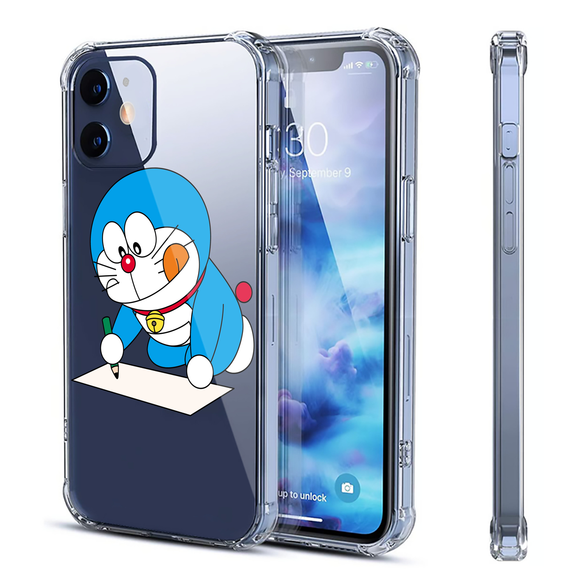 （画像用） ドラえもん Doraemon 【iPhone 12シリーズ対応】透明スマホケース（クリアソフトケース）